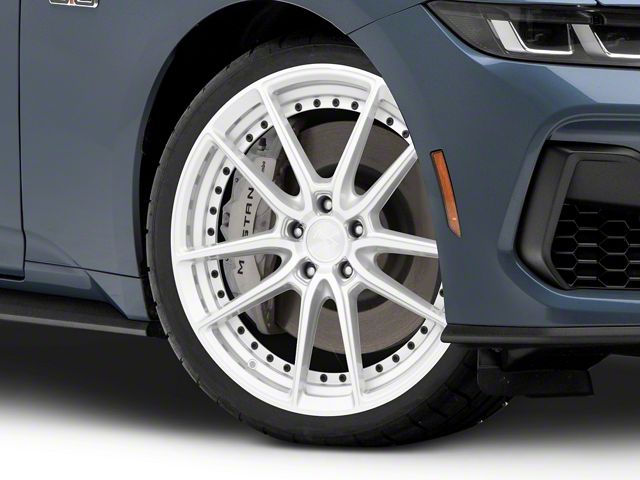 Niche DFS Gloss Silver Machined Wheel; 20x9 (2024 Mustang)