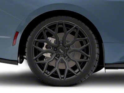 Niche Mazzanti Matte Black Wheel; Rear Only; 20x10.5; 40mm Offset (24-25 Mustang)