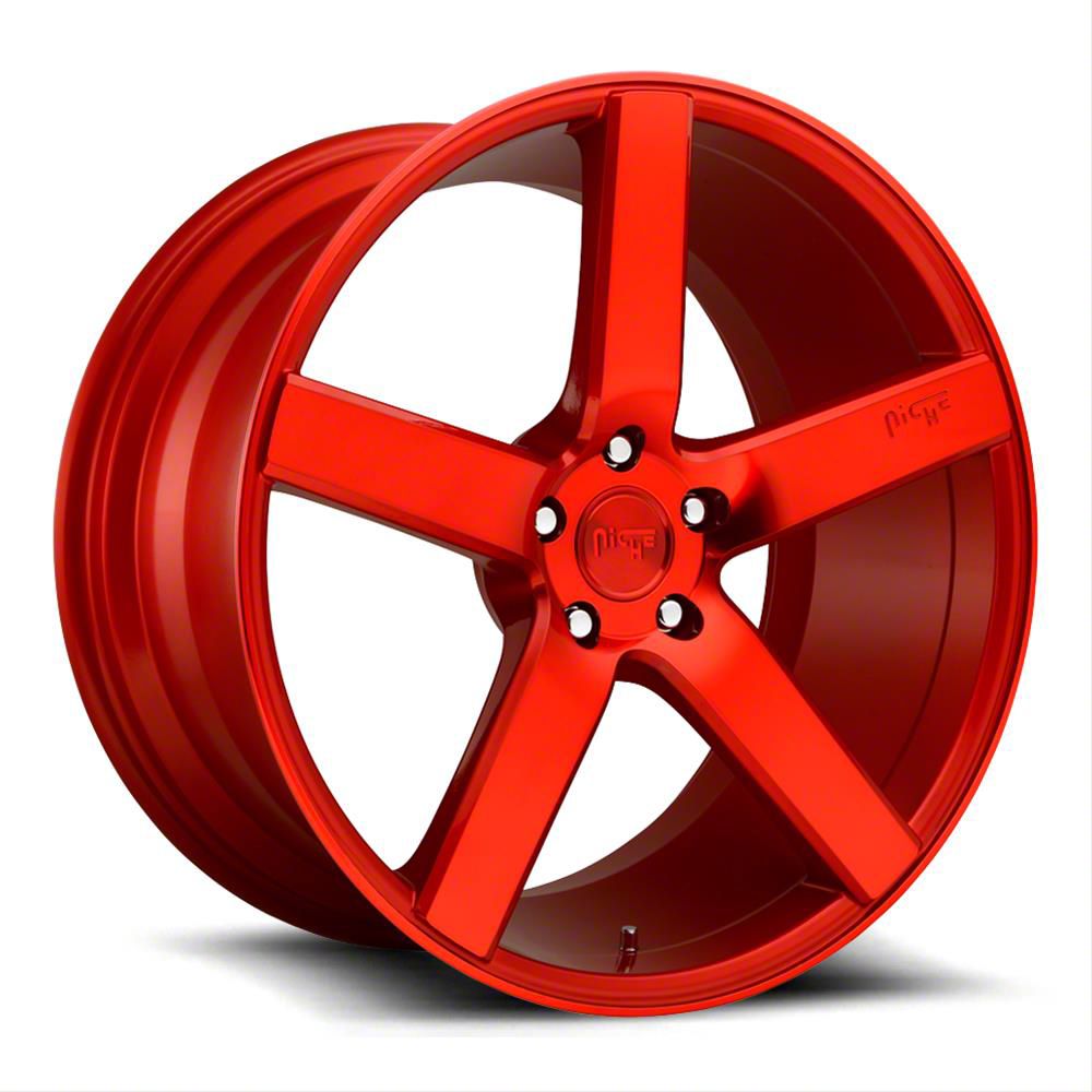 Niche Mustang Milan Candy Red Wheel; 20x8.5 M187208565+35 (2024 Mustang ...