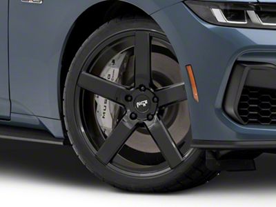 Niche Milan Gloss Black Wheel; 20x8.5; 35mm Offset (24-25 Mustang)