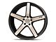 Niche Milan Matte Black Machined Wheel; Rear Only; 20x10 (2024 Mustang)