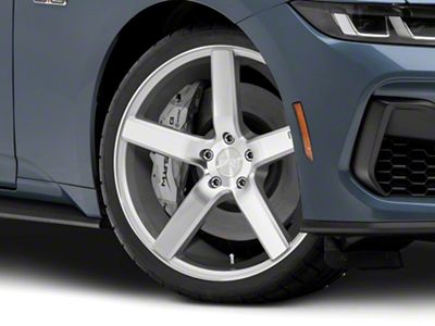 Niche Milan Silver Wheel; 20x8.5; 35mm Offset (24-25 Mustang)