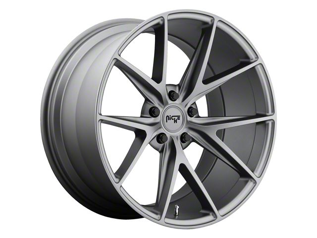 Niche Misano Matte Gunmetal Wheel; 18x8 (2024 Mustang EcoBoost w/o Performance Pack)