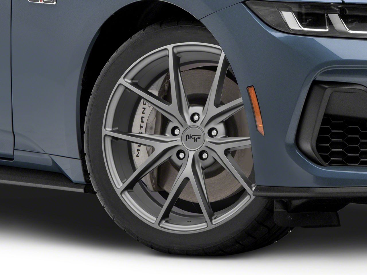 Niche Mustang Misano Matte Gunmetal Wheel; 19x8.5; 45mm Niche Mustang Misano Matte Gunmetal Wheel; 19x8.5; 45mm