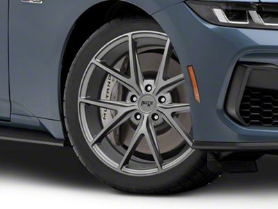 Niche Misano Matte Gunmetal Wheel; 19x9.5; 35mm Offset (24-25 Mustang)