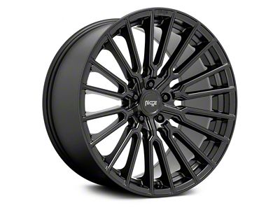 Niche Premio Matte Black Wheel; 20x9; 35mm Offset (24-25 Mustang)