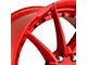 Niche Sector Candy Red Wheel; 20x9 (2024 Mustang)