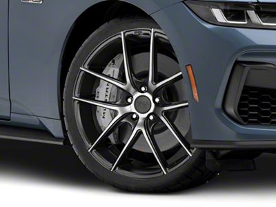 Niche Targa Black Machined with Dark Tint Wheel; 20x8.5; 35mm Offset (24-25 Mustang)