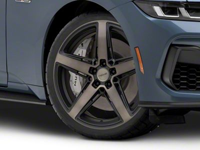 Niche Teramo Matte Black with Double Dark Tint Face Wheel; 20x9; 35mm Offset (24-25 Mustang)