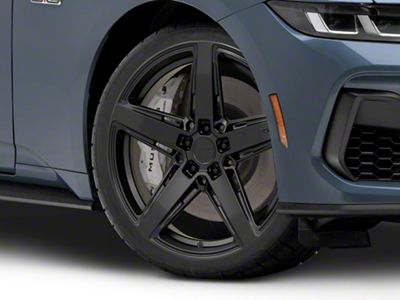 Niche Teramo Matte Black Wheel; 20x9.5; 35mm Offset (24-25 Mustang)