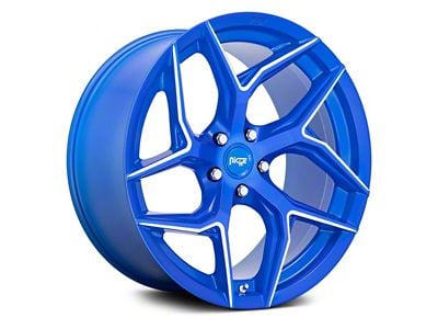 Niche Torsioni Anodized Blue Milled Wheel; 20x9 (2024 Mustang)