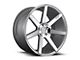 Niche Verona Gloss Silver Machined Wheel; 20x9 (2024 Mustang)