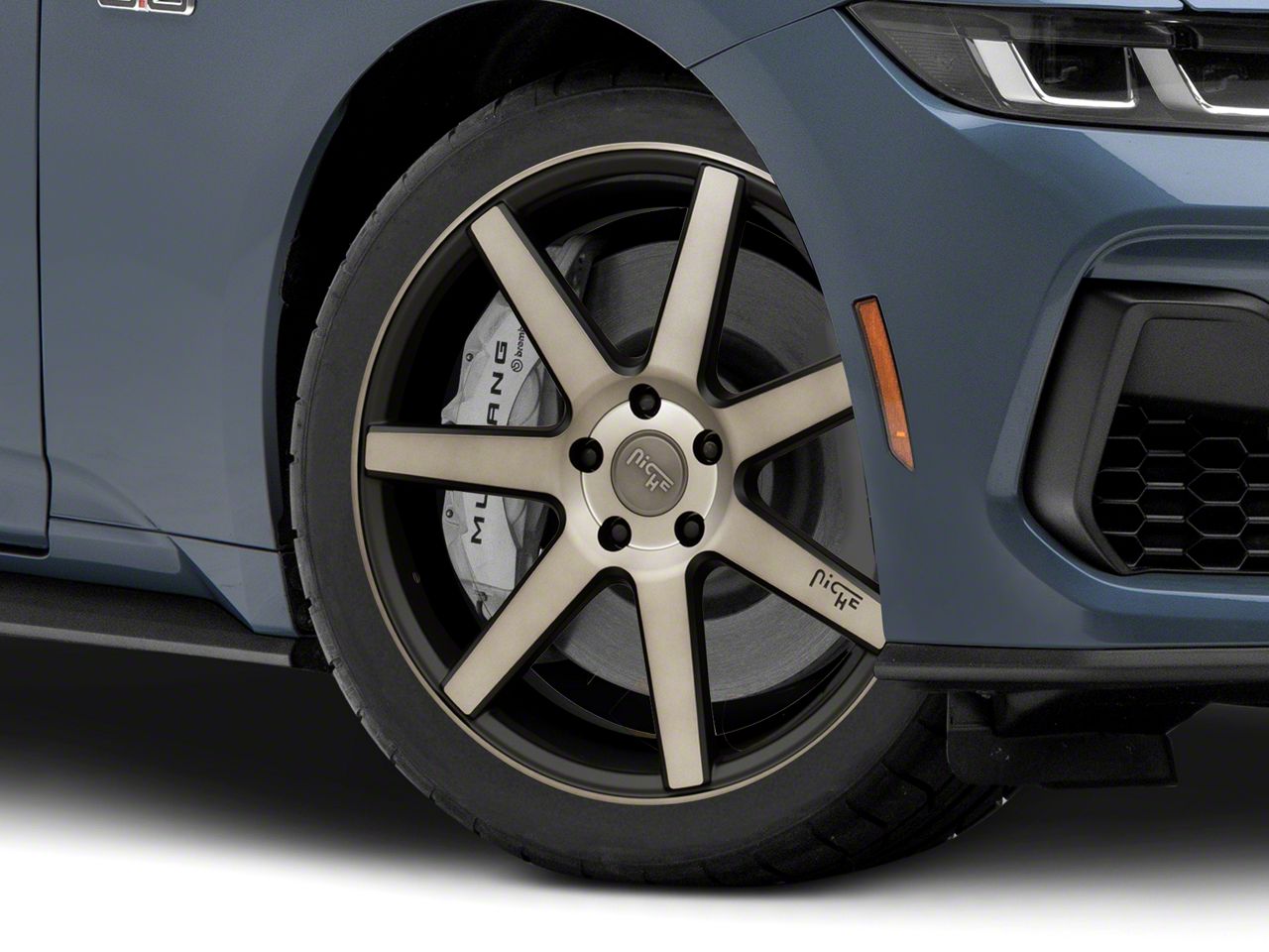 Niche Mustang Verona Matte Black Machined Wheel; 19x8.5