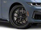 Niche Vice Gloss Black with Matte Black Lip Wheel; 20x9; 35mm Offset (24-25 Mustang)