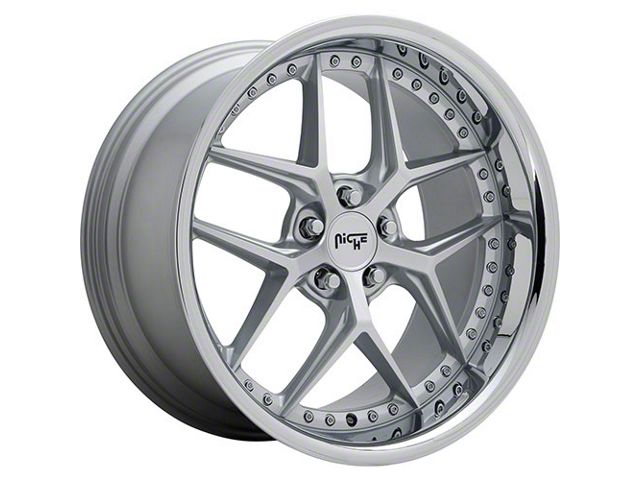 Niche Vice Matte Silver Wheel; 20x9 (2024 Mustang)