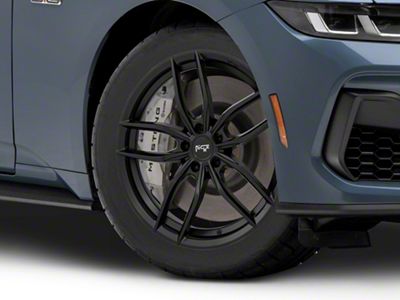 Niche Vosso Matte Black Wheel; 18x8; 40mm Offset (24-25 Mustang EcoBoost w/o Performance Pack)