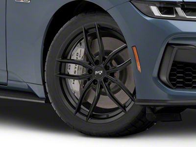 Niche Vosso Matte Black Wheel; 19x8.5; 35mm Offset (24-25 Mustang)