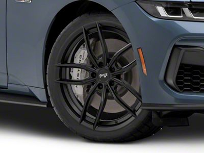 Niche Vosso Matte Black Wheel; 20x10; 40mm Offset (24-25 Mustang)