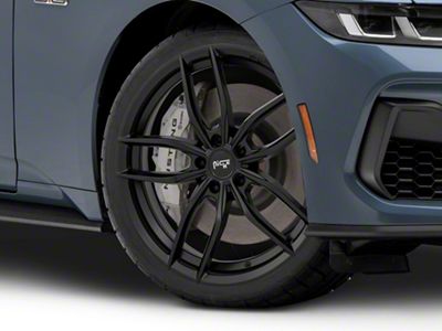 Niche Vosso Matte Black Wheel; 20x9; 25mm Offset (24-25 Mustang)