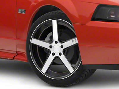 Niche Milan Gloss Black Brushed Wheel; 19x8.5; 35mm Offset (99-04 Mustang)