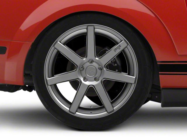 Niche Verona Anthracite Wheel; Rear Only; 20x10 (05-09 Mustang)