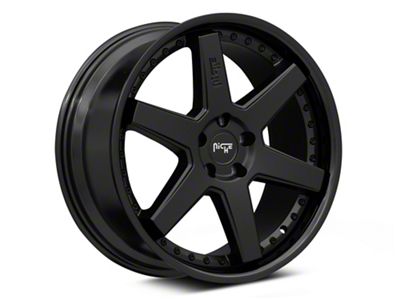 Niche Altair Gloss Black with Matte Black Lip Wheel; 18x8.5 (16-24 Camaro LS, LT, LT1)