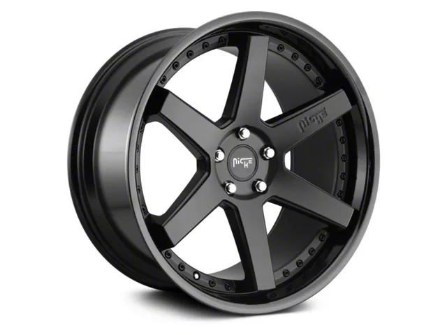 Niche Altair Gloss Black with Matte Black Wheel; 20x10.5 (16-24 Camaro)