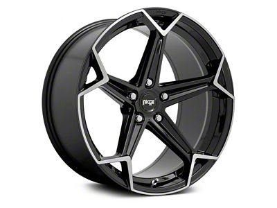 Niche Arrow Gloss Black Brushed Wheel; Rear Only; 20x10.5 (16-24 Camaro)
