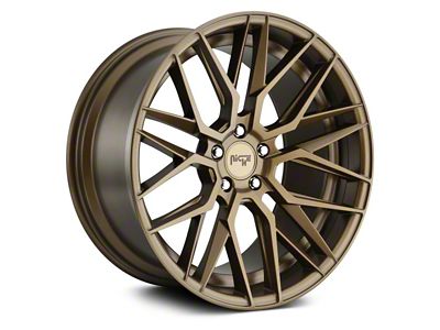Niche Gamma Matte Bronze Wheel; Rear Only; 20x10.5; 35mm Offset (16-24 Camaro, Excluding ZL1)