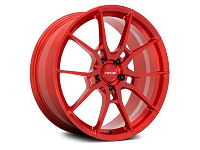 Niche Kanan Brushed Candy Red Wheel; 20x10 (16-24 Camaro, Excluding ZL1)