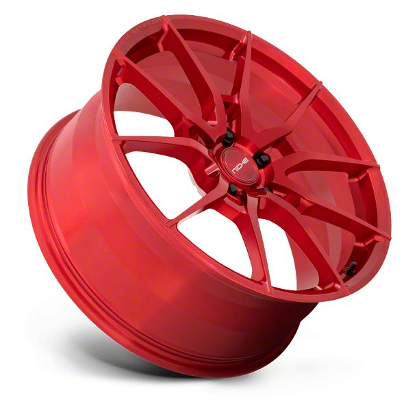 Niche Camaro Kanan Brushed Candy Red Wheel; 20x9.5; 23mm