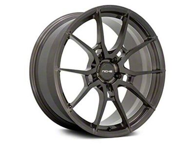 Niche Kanan Brushed Candy Smoke Wheel; 20x10; 25mm Offset (16-24 Camaro, Excluding ZL1)