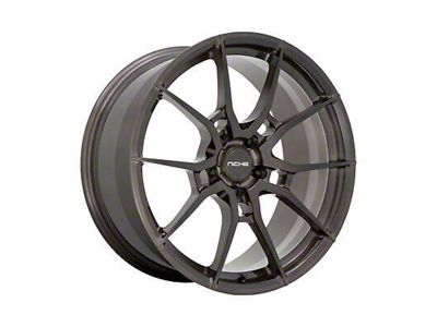 Niche Kanan Brushed Candy Smoke Wheel; Rear Only; 20x11; 43mm Offset (16-24 Camaro, Excluding ZL1)