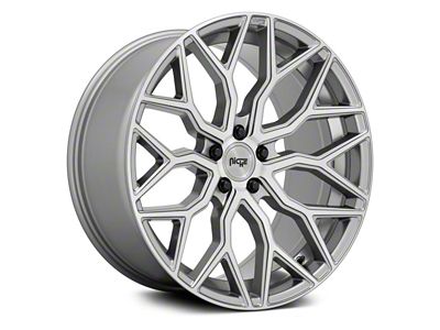 Niche Mazzanti Anthracite Brushed Tint Clear Wheel; Rear Only; 20x10.5; 35mm Offset (16-24 Camaro, Excluding ZL1)