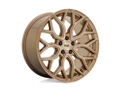 Niche Mazzanti Bronze Brushed Wheel; 22x10; 30mm Offset (16-24 Camaro, Excluding SS w/ 6-Piston Front Calipers & ZL1)