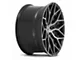 Niche Mazzanti Gloss Black Brushed Face Wheel; 20x9 (16-24 Camaro)
