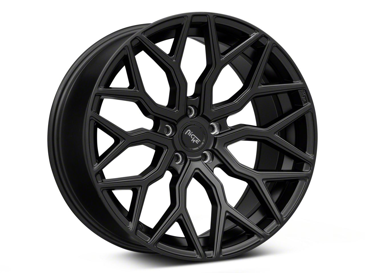 Niche Camaro Mazzanti Matte Black Wheel; 20x9; 35mm Offset Niche Camaro Mazzanti Matte Black Wheel; 20x9; 35mm Offset