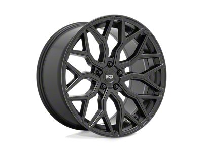 Niche Mazzanti Matte Black Wheel; 22x10; 30mm Offset (16-24 Camaro, Excluding SS w/ 6-Piston Front Calipers & ZL1)