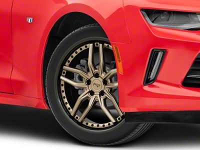 Niche Methos Matte Bronze with Black Bead Ring Wheel; 20x9; 35mm Offset (16-24 Camaro)