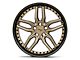 Niche Methos Matte Bronze with Black Bead Ring Wheel; 20x9 (16-24 Camaro)