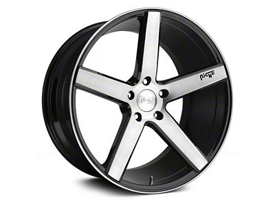 Niche Milan Gloss Black Brushed Wheel; 20x8.5 (16-24 Camaro)