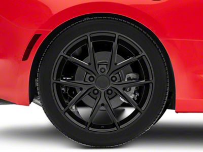 Niche Misano Matte Black Wheel; Rear Only; 20x10.5; 35mm Offset (16-24 Camaro)