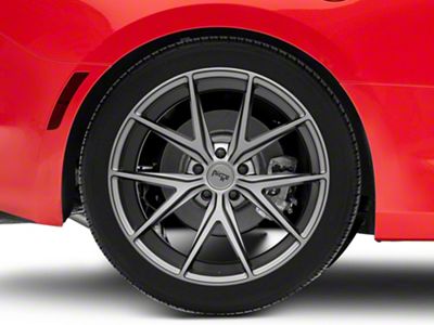 Niche Misano Matte Gunmetal Wheel; Rear Only; 20x10.5; 35mm Offset (16-24 Camaro)