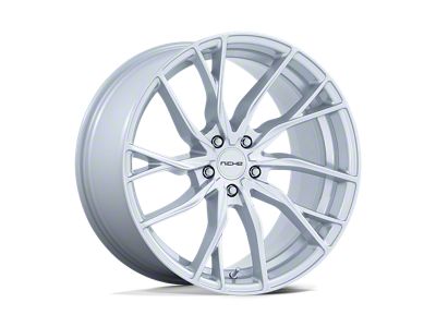 Niche Novara Silver Wheel; 20x10.5; 35mm Offset (16-24 Camaro, Excluding SS w/ 6-Piston Front Calipers & ZL1)