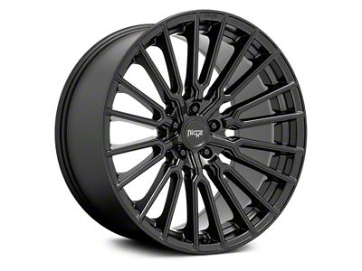 Niche Premio Matte Black Wheel; Rear Only; 20x10.5; 35mm Offset (16-24 Camaro, Excluding ZL1)