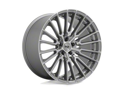 Niche Premio Platinum Brushed Wheel; 22x10; 30mm Offset (16-24 Camaro, Excluding SS w/ 6-Piston Front Calipers & ZL1)