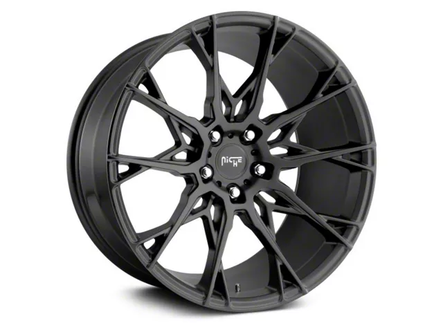 Niche Staccato Matte Black Wheel; 20x10 (16-24 Camaro)