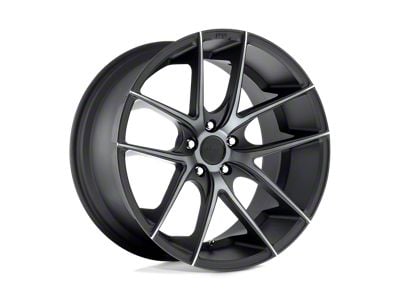 Niche Targa Matte Black with Double Dark Tint Wheel; 19x8.5; 35mm Offset (16-24 Camaro, Excluding SS w/ 6-Piston Front Calipers & ZL1)