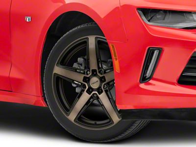 Niche Teramo Matte Black with Double Dark Tint Wheel; 20x11; 43mm Offset (16-24 Camaro)