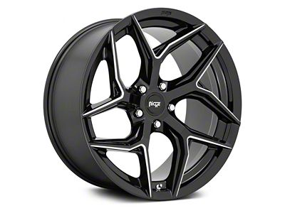 Niche Torsion Gloss Black Milled Wheel; Rear Only; 20x10.5 (16-24 Camaro)